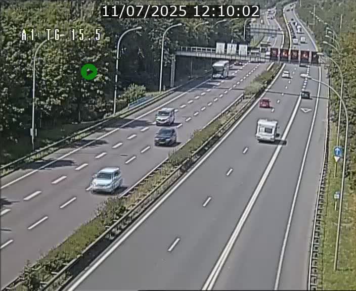 Traffic live webcam Luxembourg Munsbach - A1 direction Luxembourg - BK 15.5