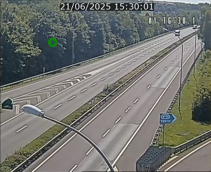 Traffic live webcam Luxembourg Grevenmacher - A1 direction Luxembourg - BK 30.1