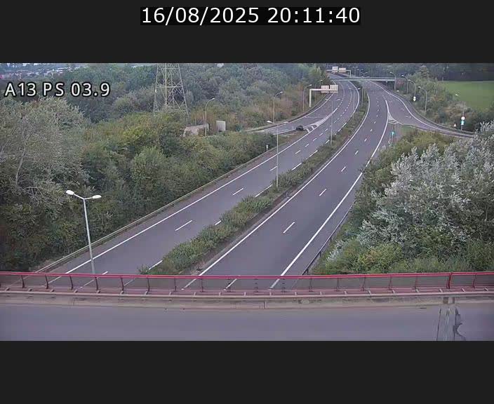 Traffic live webcam Luxembourg Differdange - A13 direction Esch-sur-Alzette - BK 3.9
