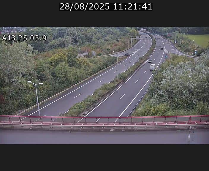 Traffic live webcam Luxembourg Differdange - A13 direction Esch-sur-Alzette - BK 3.9