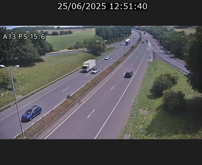 Traffic live webcam Luxembourg Kayl - A13 direction Dudelange - BK 15.6