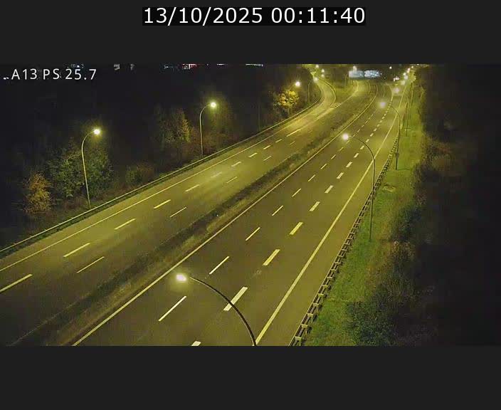 Traffic live webcam Luxembourg Frisange - A13 direction Allemagne - BK 26