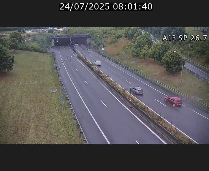 Traffic live webcam Luxembourg Frisange - A13 direction Luxembourg-ville - BK 26.7