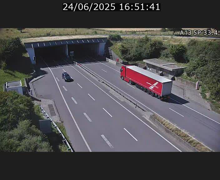 Webcam trafic sur A13 à hauteur d'Altwies en direction de Mondorf-les-bains et en provenance de l'Allemagne