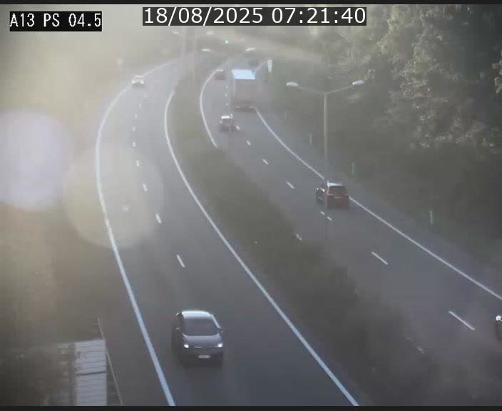 Traffic live webcam Luxembourg Differdange - A13 direction Esch-sur-Alzette - BK 4.5