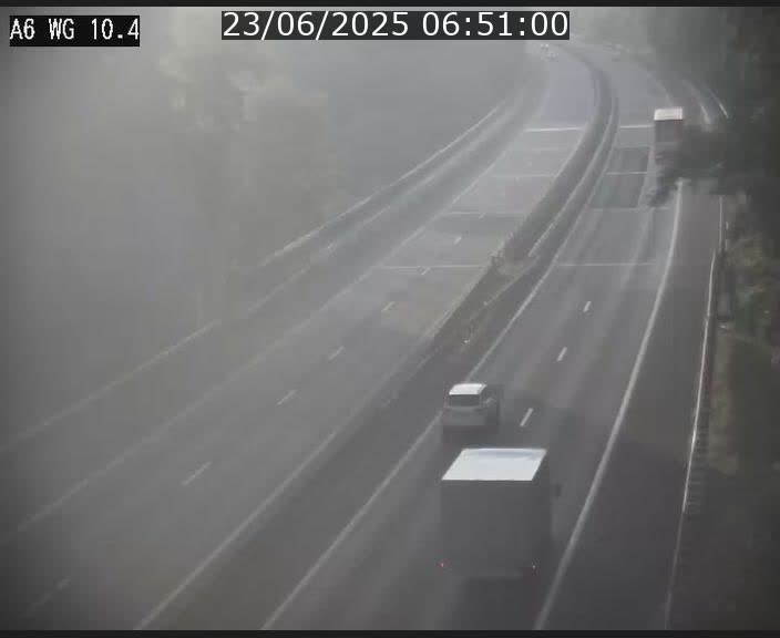 Traffic live webcam Luxembourg Mamer - A6 - BK 10.4 - direction Luxembourg/France/Allemagne