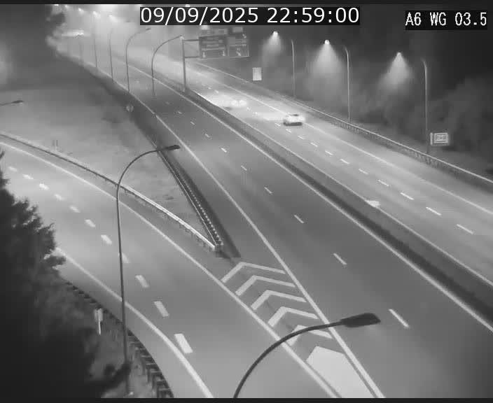 Traffic live webcam Luxembourg - Croix de Cessange - A6 - BK 3.5 - direction France/Allemagne