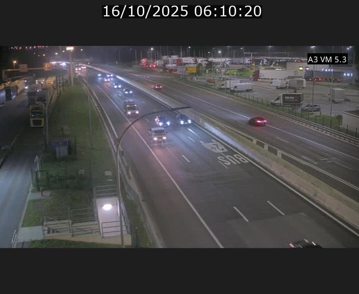Traffic live webcam Luxembourg Aire de Berchem - A3 - BK 5 - direction France