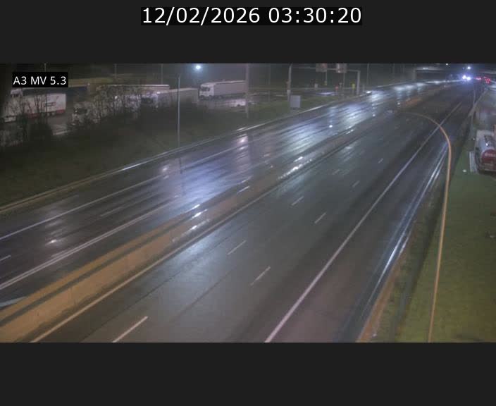 Webcam à l'Aire de Berchem au Luxembourg sur l'A3. Vue orientée vers la France