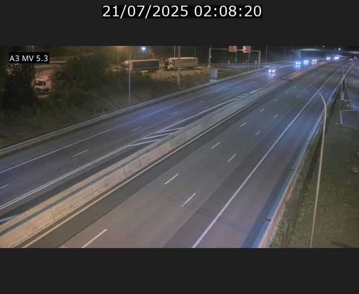 Webcam à l'Aire de Berchem au Luxembourg sur l'A3. Vue orientée vers la France