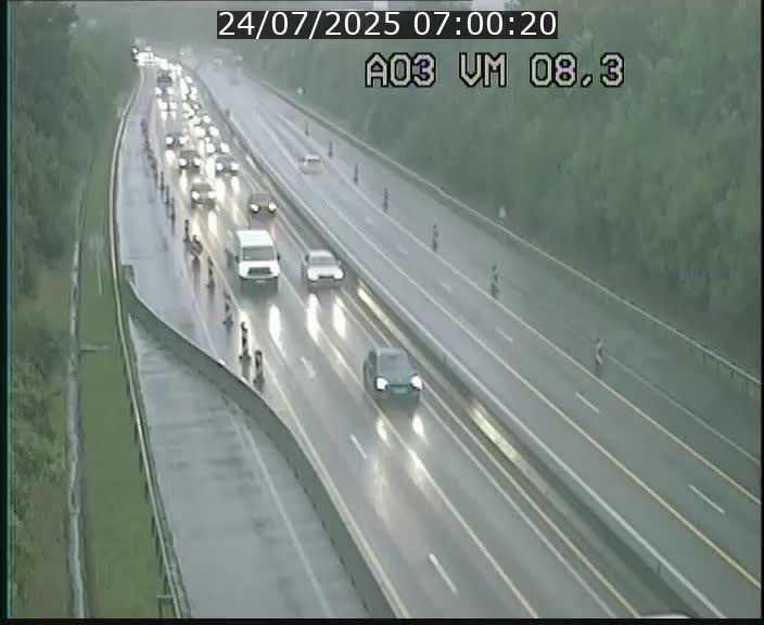 Traffic live webcam Luxembourg Bettembourg - A3 - BK 8.3 - direction France