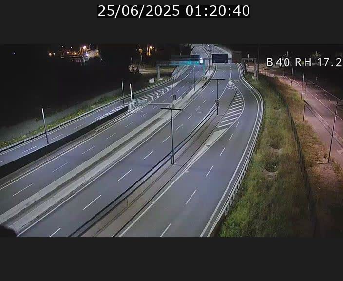 Webcam sur le contournement d'Esch Belval à hauteur de la sortie Université de Luxembourg. Vue orientée vers Luxembourg