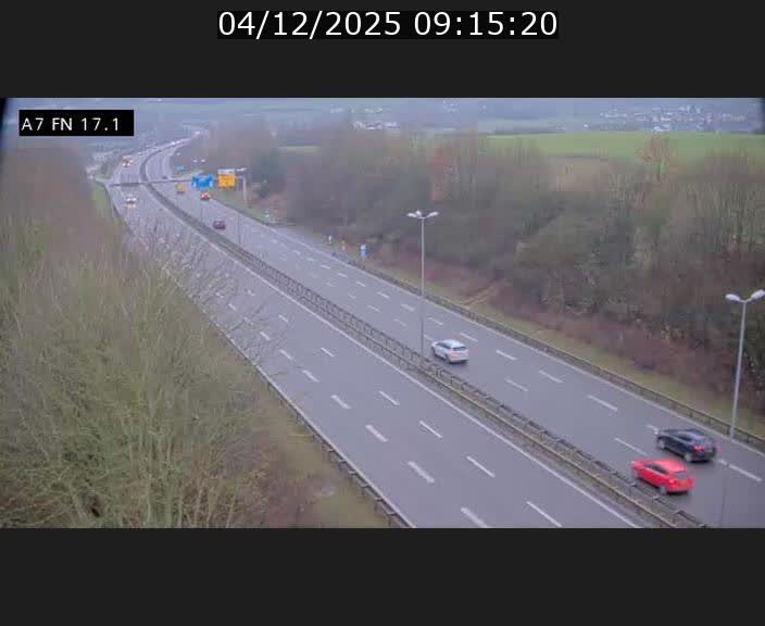 Caméra trafic Luxembourg - A7, Merscherbierg direction Mersch