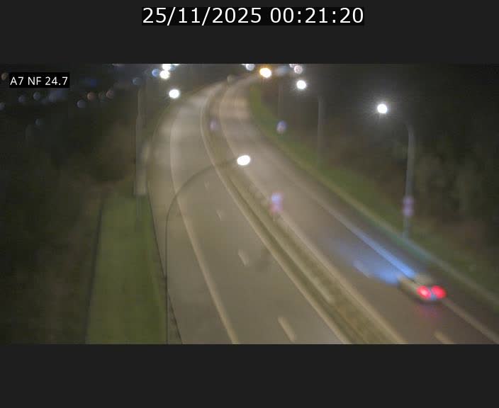 Caméra trafic Luxembourg - A7, Schieren direction Mersch