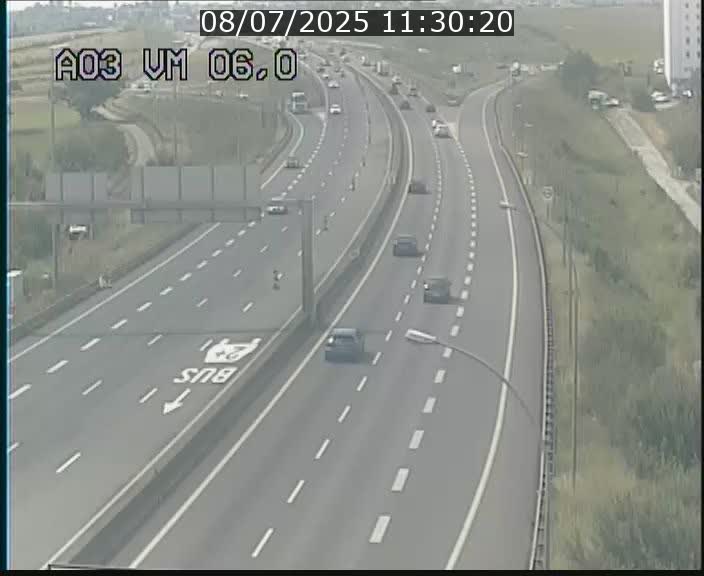 Traffic live webcam Luxembourg Aire de Berchem - A3 - BK 6 - direction France