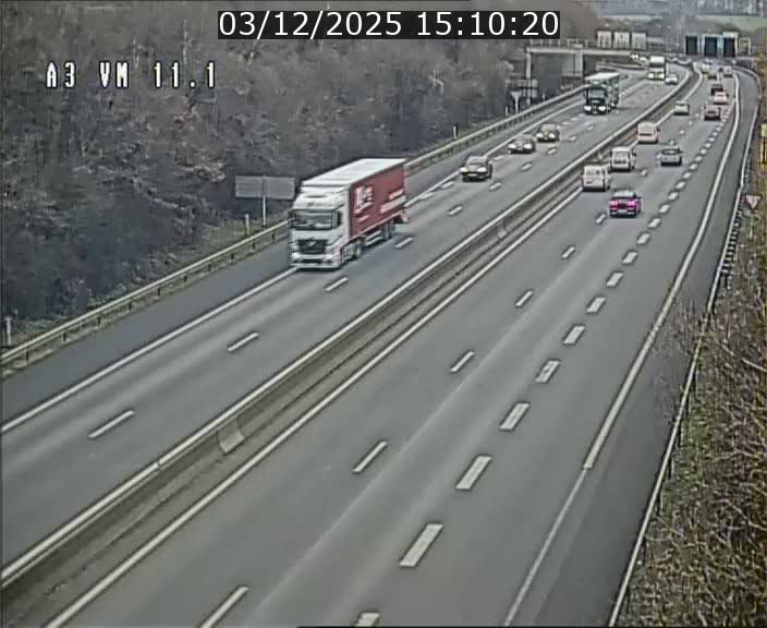 Webcam à la frontière franco-luxembourgeoise, avant la Croix de Bettembourg - BK 11.1 - direction Luxembourg-ville