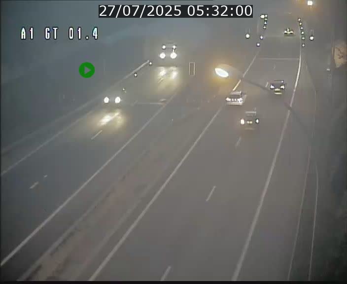 Traffic live webcam Luxembourg Hesperange - A1 direction Kirchberg - BK 1.4