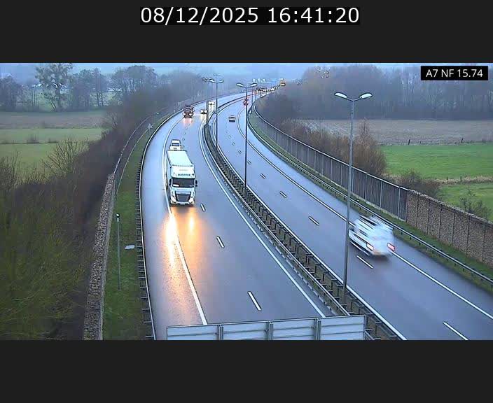 Caméra trafic Luxembourg - A7, Tunnel Mersch, entrée nord, direction Lorentzweiler