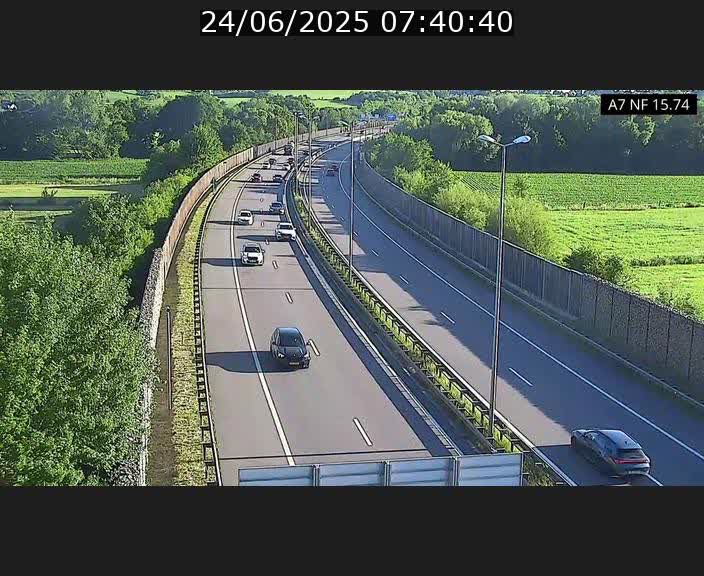 Caméra trafic Luxembourg - A7, Tunnel Mersch, entrée nord, direction Lorentzweiler