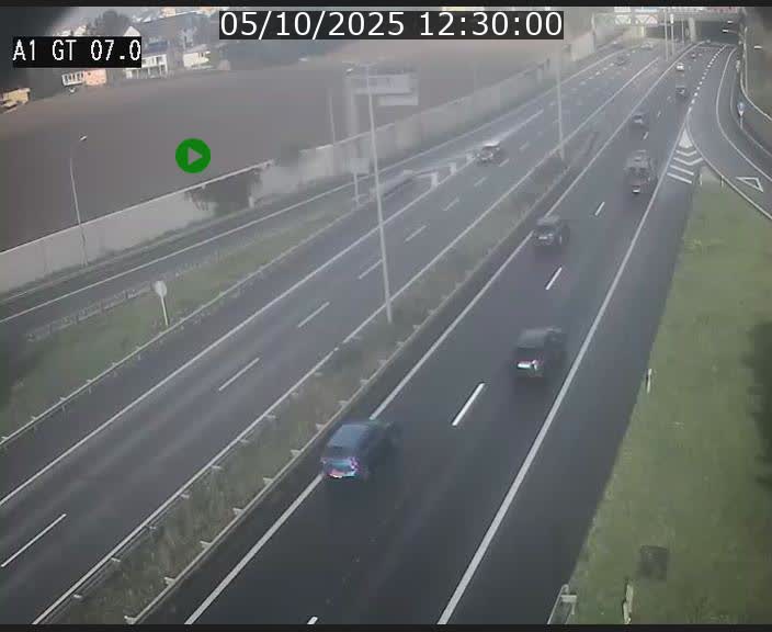 Traffic live webcam Luxembourg Cents - A1 direction Kirchberg - BK 7