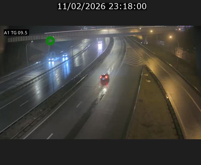 Traffic live webcam Luxembourg Jonction Grünewald - A1 direction Luxembourg-ville - BK 9.5
