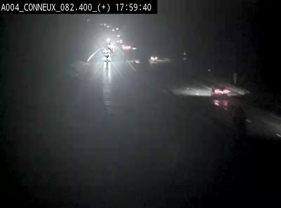 Webcam à hauteur de Conneux sur l'E411 en direction du sud de la Belgique