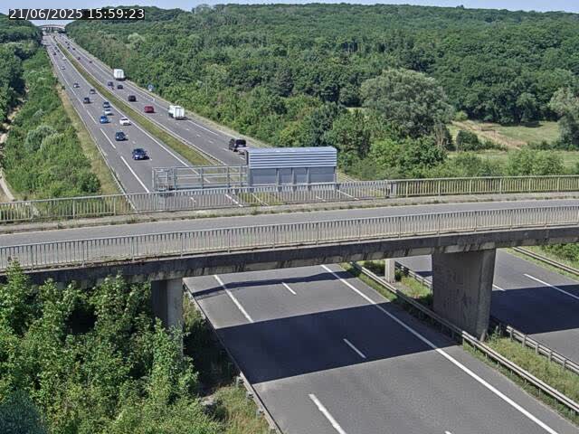 Caméra autoroute France - A31, Zoufftgen direction Luxembourg-ville, à la frontière entre la France et le Luxembourg