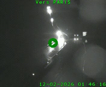 Caméra routière sur l'autoroute A20 à Bessines-sur-Gartempe. Vue orientée vers Paris