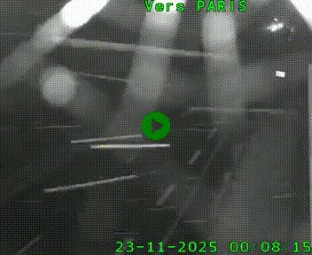 Caméra routière sur l'autoroute A20 à Saint-Hilaire-Bonneval, au sud de Limoges. Vue orientée vers Paris