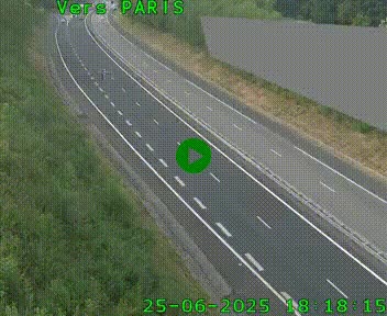 Caméra routière sur l'autoroute A20 à Saint-Pardoux-l'Ortigier, à la jonction avec l'A89. Vue orientée vers Paris