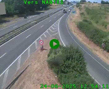 Webcam N147 au nord de Poitiers et à la jonction avec la A10
