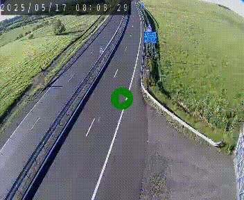 Caméra autoroute A75 à hauteur du col de la Fageole en direction de Clermont-Ferrand