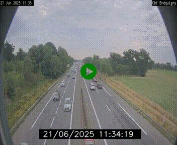 Webcam sur le périphérique de Rennes (N136) à hauteur du quartier Bréquigny, au sud de la ville