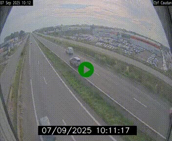 Webcam sur la N165 à hauteur de Caudan, dans le Morbihan.
