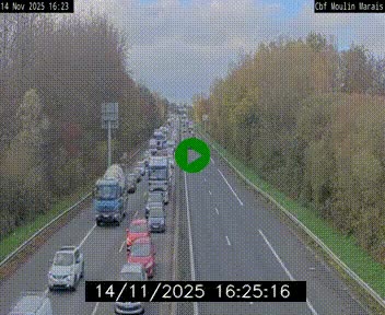 Webcam sur le périphérique de Nantes (N844) entre la Porte de Saint-Luce et la Porte d'Anjou, à l'est de la ville