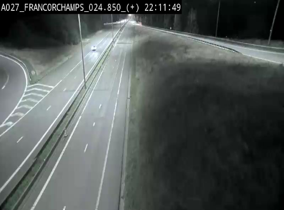 Caméra autoroutière à proximité du circuit de Spa-Francorchamps à Stavelot sur l'A27/E42