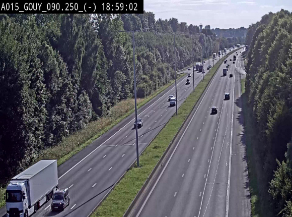 Webcam autoroute Belgique - Gouy-lez-piéton - E42 - BK 90.3