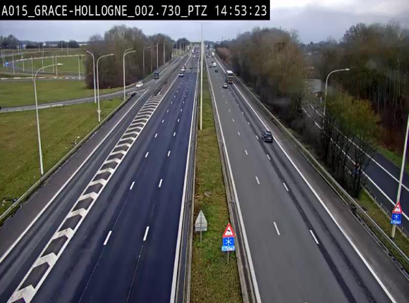 Caméra trafic Belgique - Grâce-Hollogne - E42, jonction avec A604, direction Loncin/Aéroport de Liège -  BK 3.2