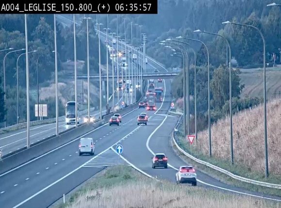 Caméra autoroute Belgique - Côte de Léglise, E411(A4) direction Luxembourg