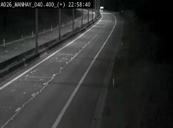 Webcam autoroute A26/E25 à hauteur de Manhay, avant la jonction avec la N651 en direction de Luxembourg - BK 40.4