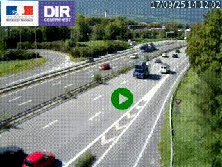 Webcam sur la Nationale 201 à hauteur de la sortie Chambéry-Nord, avant à la jonction entre l'A41 et l'A43, en direction de Lyon
