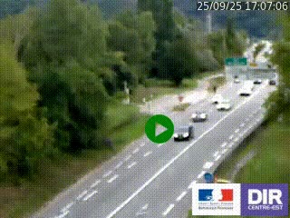 Webcam info trafic à proximité de Vizille sur la N85, au niveau du point de vue du Saut du Moine à Champagnier
