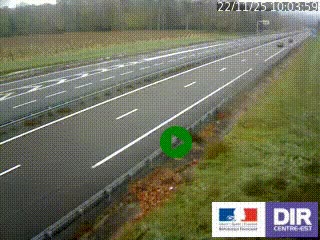 Webcam autoroute sur l'A77 à hauteur de Pouilly-sur-Loire en direction de Nevers