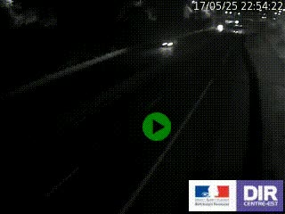 Caméra autoroutière sur l'A47 à hauteur de Givors, a proximité de Lyon. La webcam est orientée vers Lyon