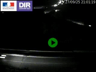 Webcam traffic à Grenoble-sud sur l'autoroute A480. Vue orientée vers l'entrée et la sortie de Grenoble