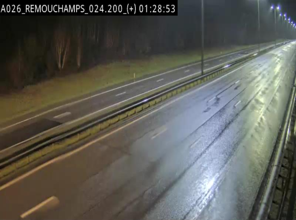 Webcam à hauteur de Spa entre la sortie Remouchamps et la sortie Stavelot. Vue orientée vers les Ardennes