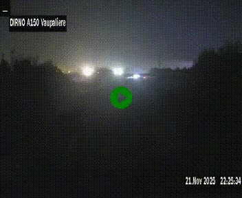 Webcam autoroute A150 à hauteur de La Vaupalière en périphérie de Rouen. Vue orientée vers Rouen