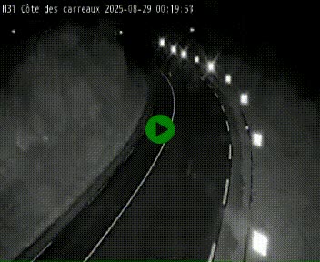 Webcam en haut de la Côte des Carreaux sur la N31 à Avesnes-en-Bray. Vue orientée vers Rouen