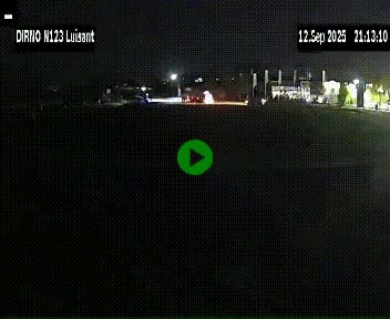 Webcam en périphérie de Chartres sur la N123, à hauteur de Luisant. Vue orientée vers Chartres