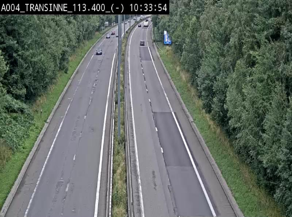 Caméra trafic E411 (A4) - Transinne direction Namur - BK 113.425